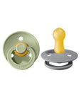 BIBS Pacifier Original COLOUR Latex 2 PK Sage / Cloud (Min. of 2 PK, multiples of 2 PK)