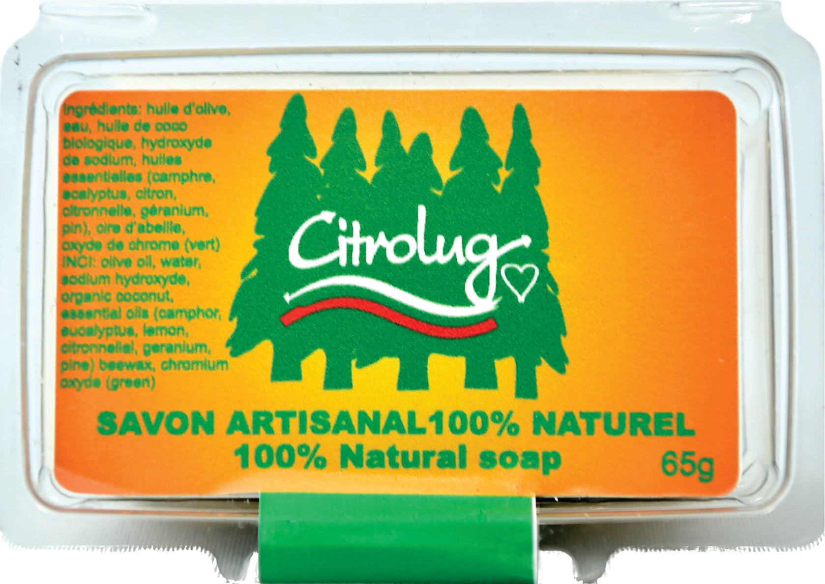 PH Neutral Bar of soap CitroLug for body and hair (Min. of 6, multiples of 6)