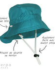 Nylon Sport Hat Turquoise (Min. of 2, Multiples of 2)