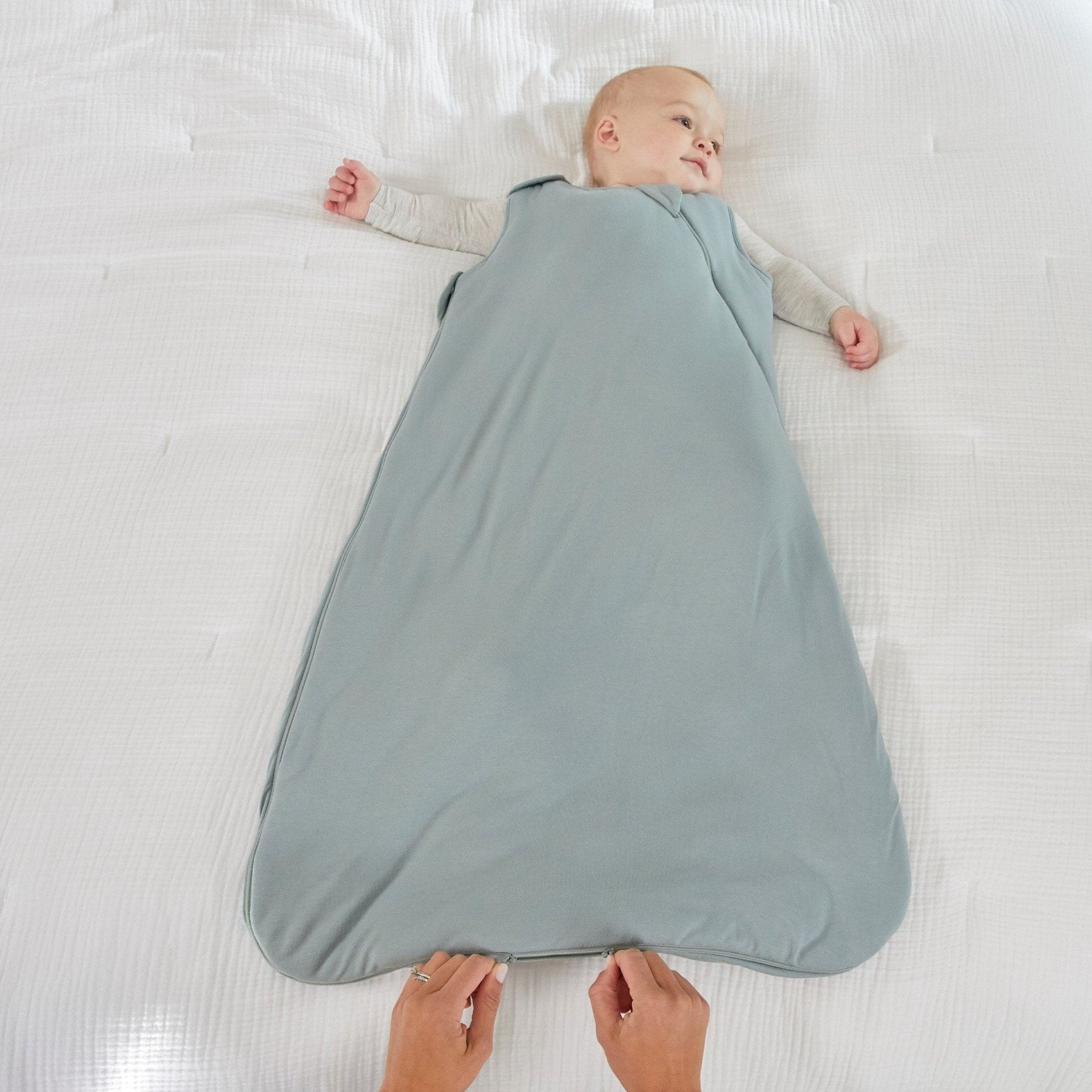 günamüna Sleep Sack Duvet Bamboo Solid Sage 1 TOG (Min. of 2, multiples of 2)