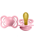 BIBS Pacifier SUPREME Latex 2 PK Baby Pink (Min. of 2 PK, multiples of 2 PK)