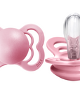 BIBS Pacifier SUPREME Silicone 2 PK Baby Pink (Min. of 2 PK, multiples of 2 PK)
