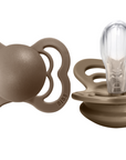BIBS Pacifier SUPREME Silicone 2 PK Dark Oak (Min. of 2 PK, multiples of 2 PK)