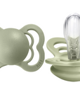 BIBS Pacifier SUPREME Silicone 2 PK Sage (Min. of 2 PK, multiples of 2 PK)