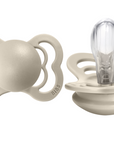 BIBS Pacifier SUPREME Silicone 2 PK Vanilla (Min. of 2 PK, multiples of 2 PK)