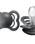 BIBS Pacifier SUPREME Silicone 2 PK Iron (Min. of 2 PK, multiples of 2 PK)