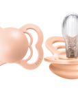 BIBS Pacifier SUPREME Silicone 2 PK Peach Sunset (Min. of 2 PK, multiples of 2 PK)