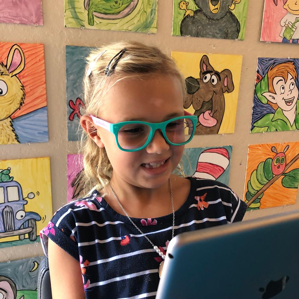 Ro Sham Bo Screen Time Blue Blocker AVN Glasses Ice Ice Baby White (Min. of 2, multiples of 2)
