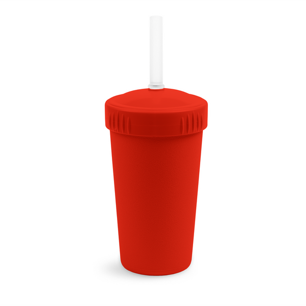 Re-Play Straw Cup with Lid & Straw Assembled - Red (Min. of 2 PK, Multiples of 2 PK)