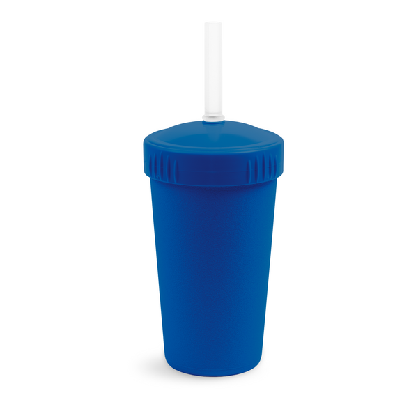 Re-Play Straw Cup with Lid & Straw Assembled - Navy (Min. of 2 PK, Multiples of 2 PK)