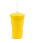 Re-Play Straw Cup with Lid & Straw Assembled - Yellow (Min. of 2 PK, Multiples of 2 PK)