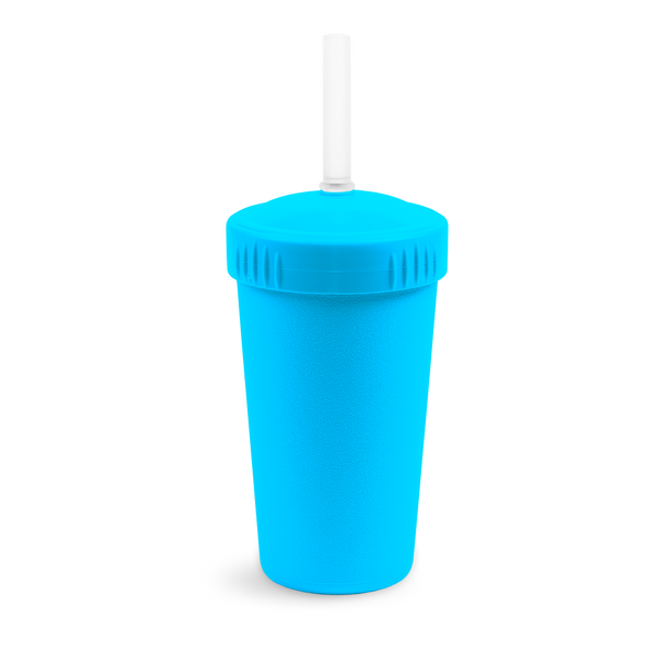 Re-Play Straw Cup with Lid & Straw Assembled - Sky Blue (Min. of 2 PK, Multiples of 2 PK)