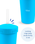Re-Play Straw Cup with Lid & Straw Assembled - Sky Blue (Min. of 2 PK, Multiples of 2 PK)