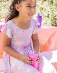Re-Play Straw Cup with Lid & Straw Assembled - Bright Pink (Min. of 2 PK, Multiples of 2 PK)