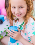 Re-Play Straw Cup with Lid & Straw Assembled - Sky Blue (Min. of 2 PK, Multiples of 2 PK)