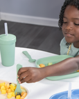 Re-Play Straw Cup with Lid & Straw Assembled - Sage (Min. of 2 PK, Multiples of 2 PK)