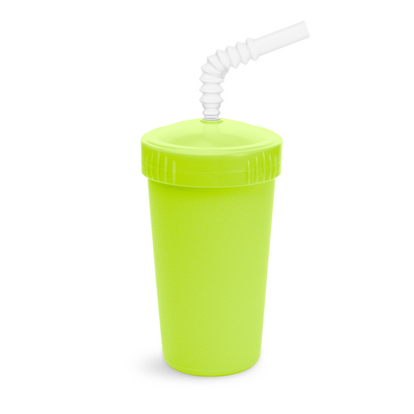 Re-Play Straw Cup with Lid & Straw Assembled - Lime Green  (Min. of 2 PK, Multiples of 2 PK)