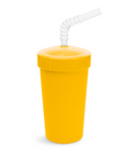Re-Play Straw Cup with Lid & Straw Assembled -Sunny Yellow (Min. of 2 PK, Multiples of 2 PK)