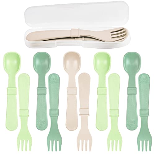 Amazon Re Play 12p - utensils with case (Leaf, Sage, Sand)