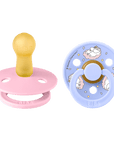 BIBS x Moomin Pacifier Colour 2 pack Dreaming Latex - Baby Pink Mix (Min. of 2 PK, multiples of 2 PK)