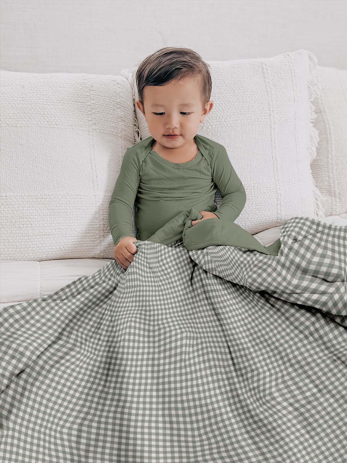 günamüna Mini Cozy Cloud Comforter Baby Blanket 1 TOG - Blue Stripe (Min. of 2, multiples of 2) (Copy)