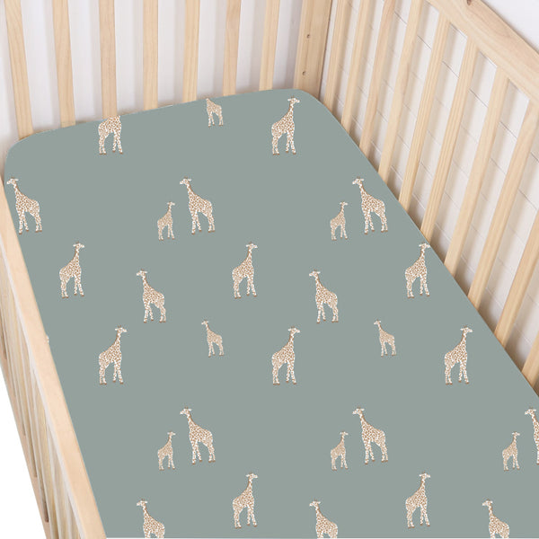 günamüna Crib Sheet - Giraffe (Min. of 2, multiples of 2)