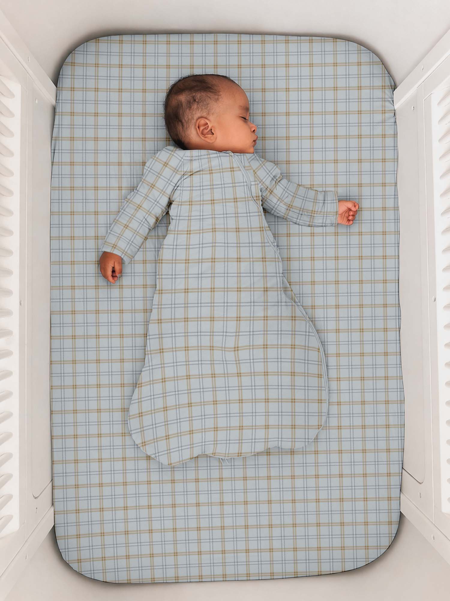 günamüna Crib Sheet - Plaid (Min. of 2, multiples of 2)