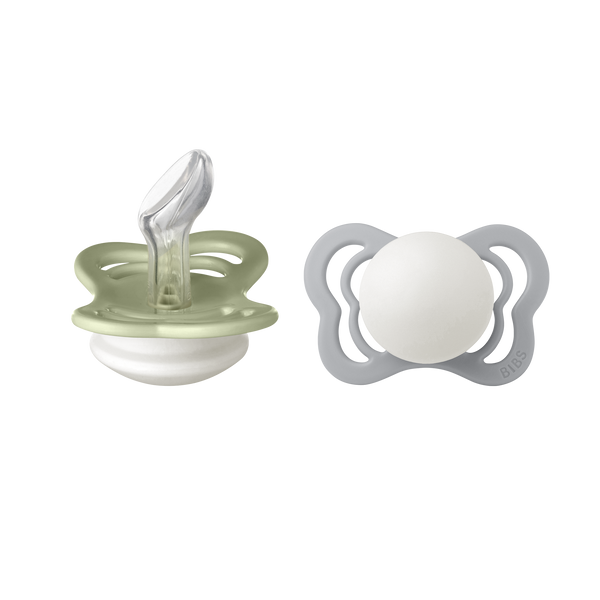 BIBS Pacifier COUTURE Silicone 2 PKSage Glow / Cloud Glow (Min. of 2 PK, multiples of 2 PK)