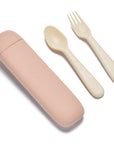 noüka Reusable Utensil Set & Carry Case - Soft Blush (Sold in Case of 2, Qty of 1=2 products)