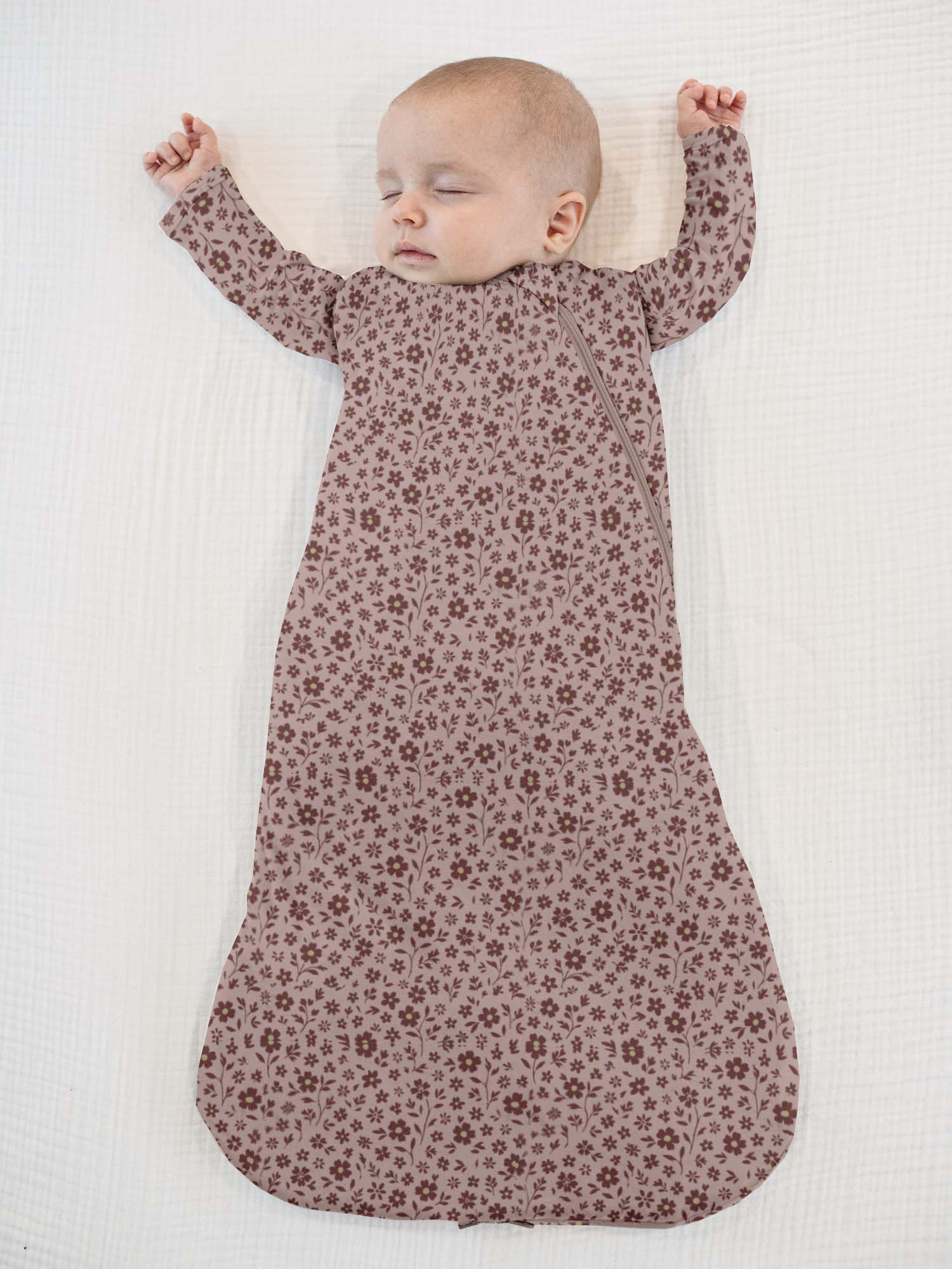günamüna Swaddle Sleep Sack Duvet Bamboo Petals 1 TOG (Min. of 2, multiples of 2)