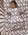 günamüna Long Sleeve Transitional Swaddle Sleep Sack Duvet Bamboo Blossom 1 TOG (Min. of 2, multiples of 2)
