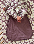 günamüna Long Sleeve Transitional Swaddle Sleep Sack Duvet Bamboo Blossom 1 TOG (Min. of 2, multiples of 2)