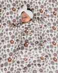 günamüna Long Sleeve Transitional Swaddle Sleep Sack Duvet Bamboo Bouquet 1 TOG (Min. of 2, multiples of 2)
