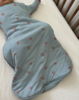 günamüna Long Sleeve Transitional Swaddle Sleep Sack Duvet Bamboo Football 1 TOG (Min. of 2, multiples of 2)