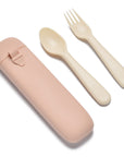 noüka Reusable Utensil Set & Carry Case - Soft Blush (Sold in Case of 2, Qty of 1=2 products)