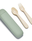 noüka Reusable Utensil Set & Carry Case - Leaf (Sold in Case of 2, Qty of 1=2 products)