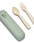 noüka Reusable Utensil Set & Carry Case - Leaf (Sold in Case of 2, Qty of 1=2 products)