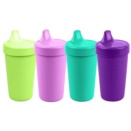 Re Play No Spill Sippy Cups | Aqua, Purple, Amethyst, Lime Green