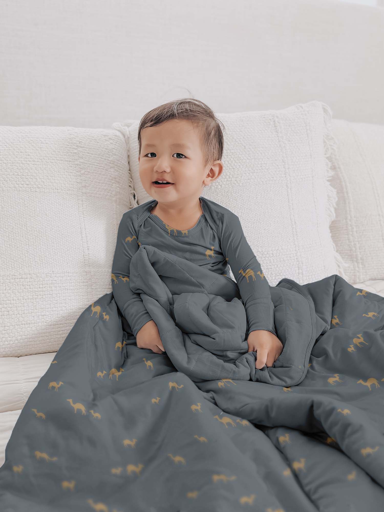 günamüna Mini Cozy Cloud Comforter Baby Blanket - Camels 2.5 TOG (Min. of 2, multiples of 2)