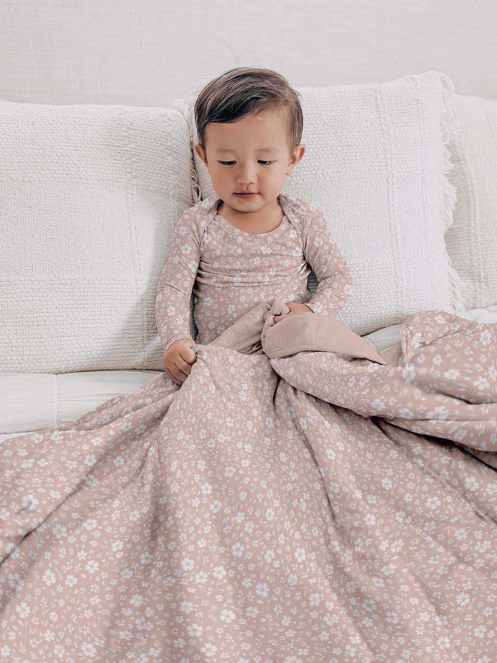 günamüna Mini Cozy Cloud Comforter Baby Blanket 1 TOG - Grace (Min. of 2, multiples of 2)