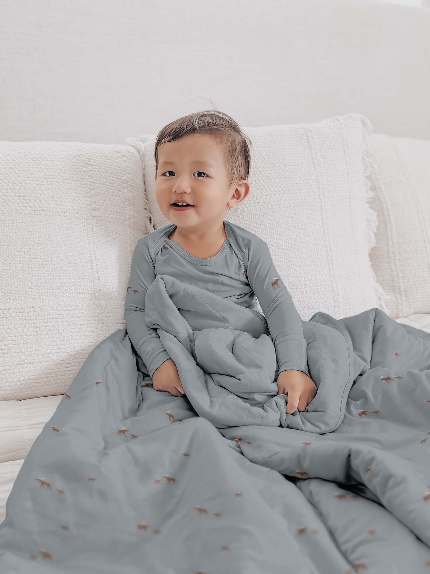 günamüna Toddler Cozy Cloud Comforter Baby Blanket 1 TOG - Moose (Min. of 2, multiples of 2)