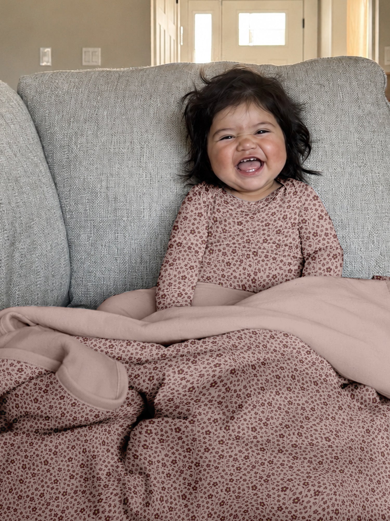 günamüna Mini Cozy Cloud Comforter Baby Blanket 1 TOG - Petals (Min. of 2, multiples of 2)