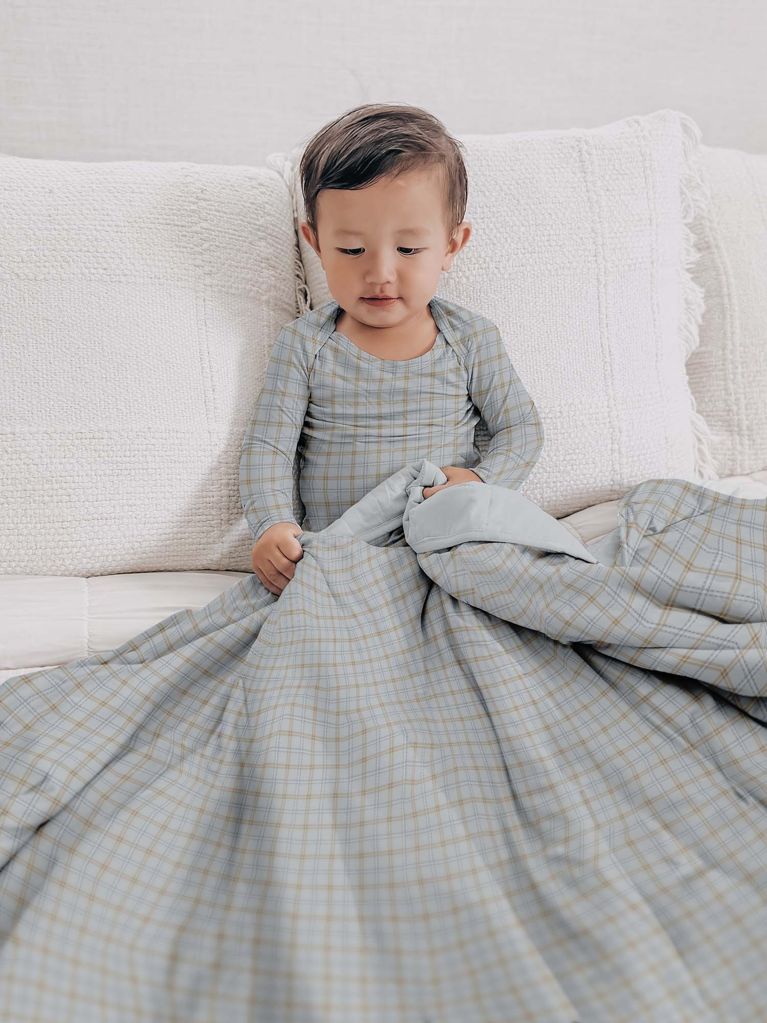 günamüna Mini Cozy Cloud Comforter Baby Blanket - Plaid 2.5 TOG (Min. of 2, multiples of 2)
