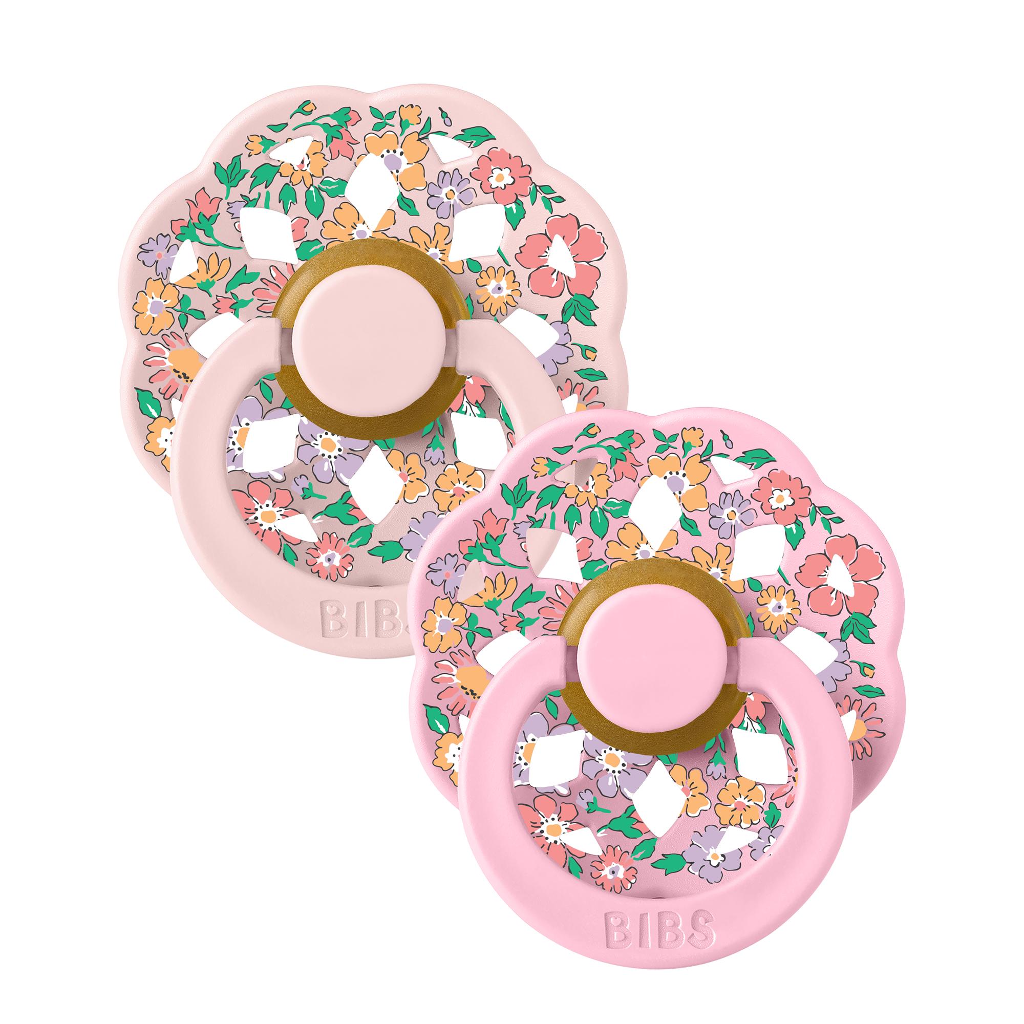 BIBS x LIBERTY Boheme Pacifiers 2 Pack Oscar Meadow - Blossom Mix (Min. of 2 PK, multiples of 2 PK) (Copy)