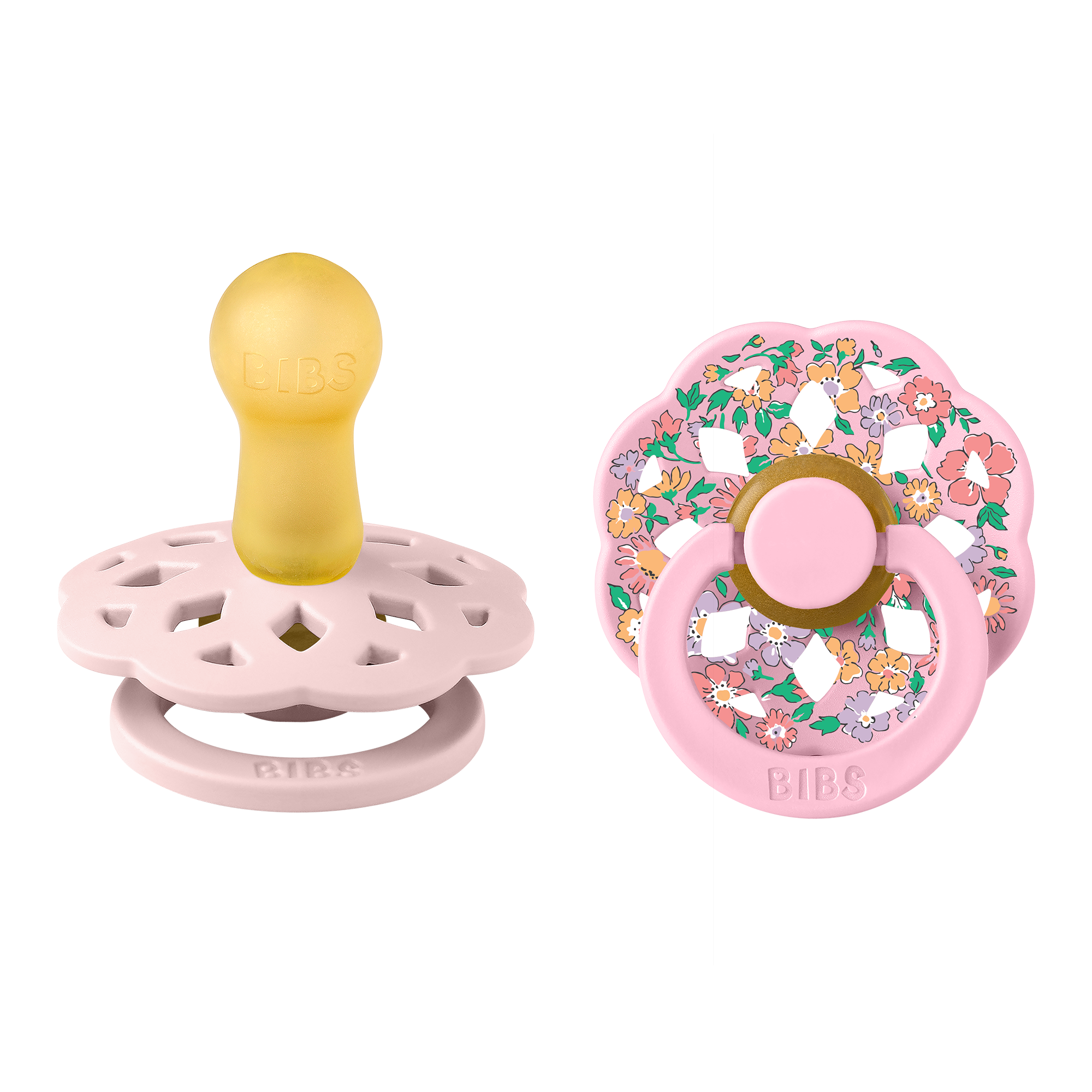 BIBS x LIBERTY Boheme Pacifiers 2 Pack Oscar Meadow - Blossom Mix (Min. of 2 PK, multiples of 2 PK) (Copy)