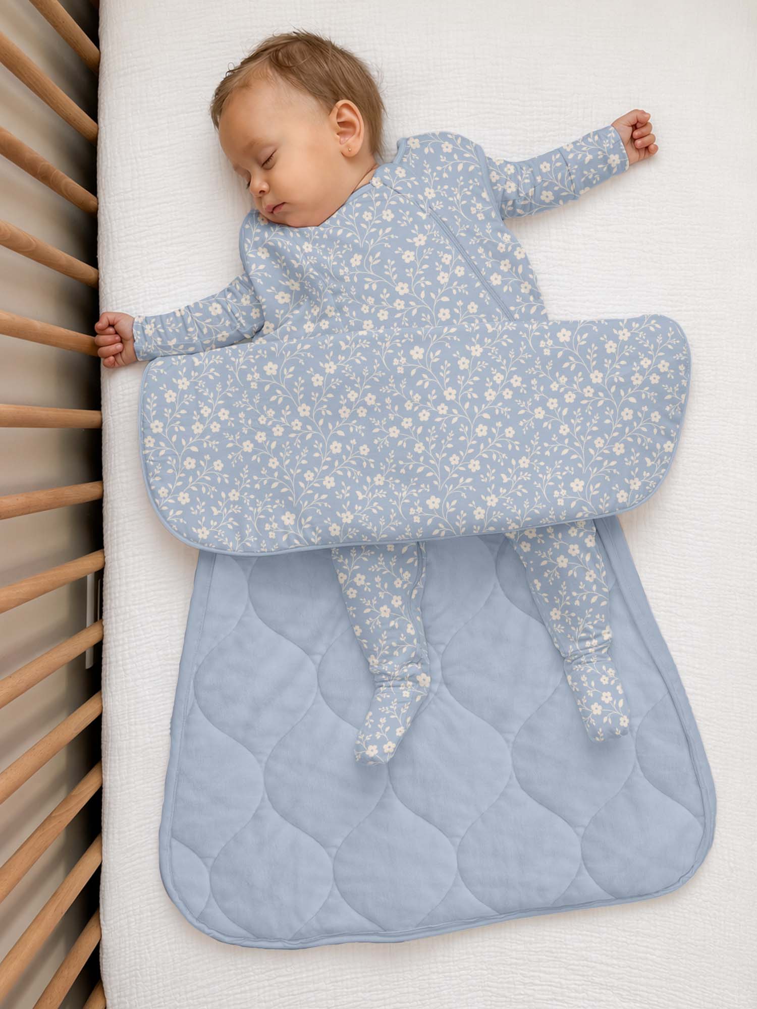 günamüna Sleep Sack Duvet Bamboo Meadow 1 TOG (Min. of 2, multiples of 2)