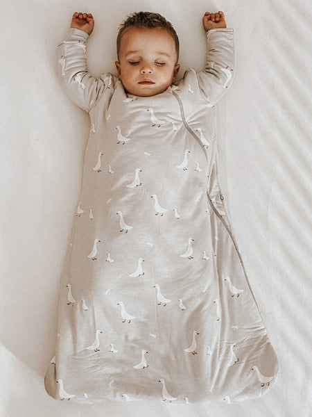 günamüna LONG Sleeve  Sleep Sack Duvet Bamboo Goose 1 TOG (Min of 2, multiples of 2)