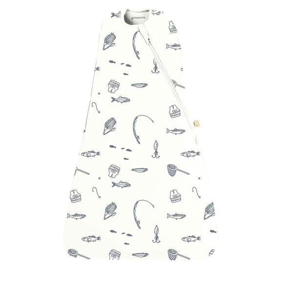 günamüna Swaddle Sleep Sack Duvet Bamboo Fishing 1 TOG (Min. of 2, multiples of 2)