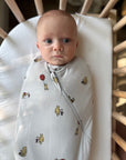 günamüna Swaddle Sleep Sack Duvet Bamboo Pooh 2.5 TOG (Min. of 2, multiples of 2)