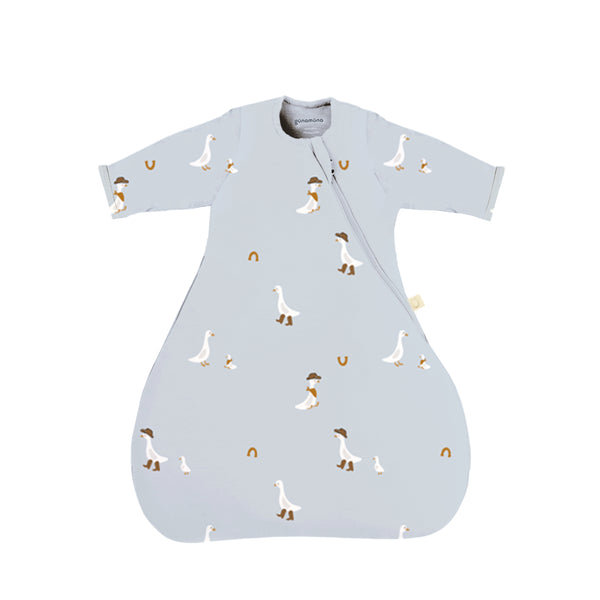 günamüna Long Sleeve Transitional Swaddle Sleep Sack Duvet Bamb Cowboy Goose 1 TOG (Min. of 2, multiples of 2)